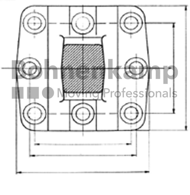 Anschweißplatte für Zugvorrichtungen