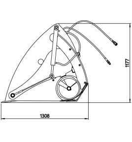Verteilschaufel mit Schnecke