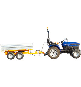 Anhänger mit Beleuchtung und Bremse PRO-B 2,5