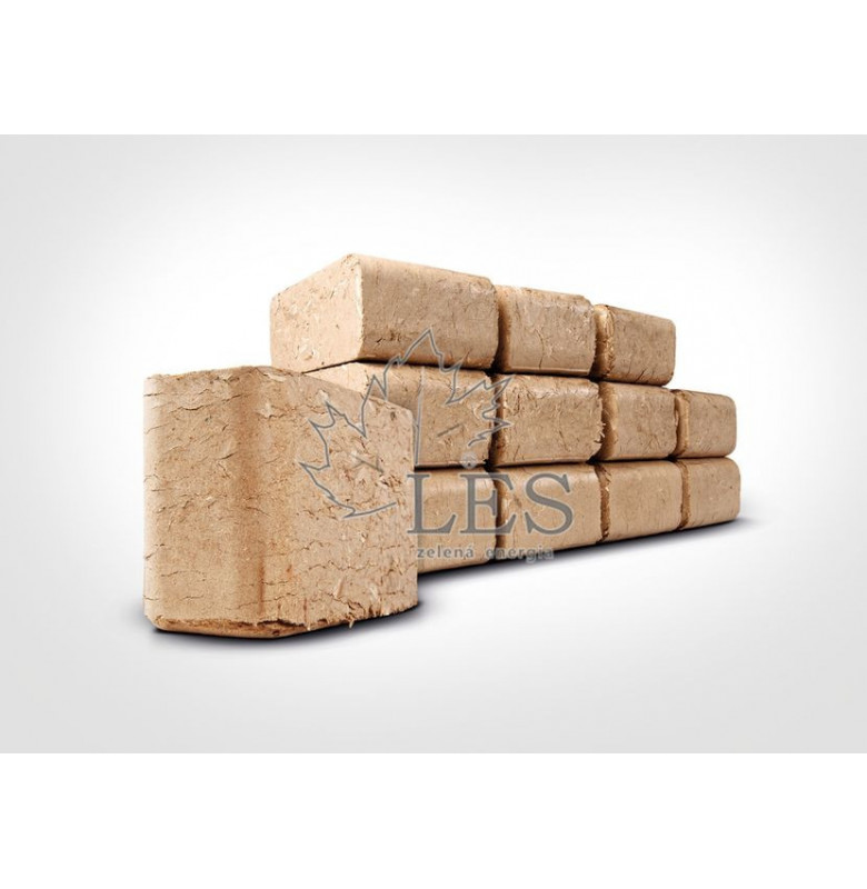 paleta 960 kg - Tehlové brikety z mäkkých drevín