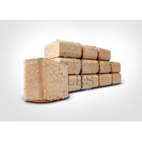 paleta 960 kg - Tehlové brikety z mäkkých drevín